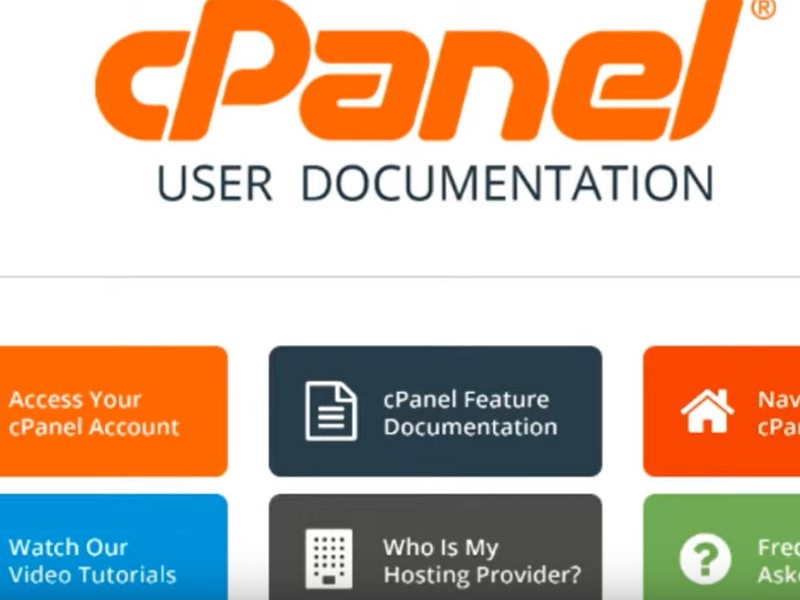 cPanel nadzorna plošča